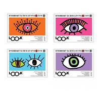 Bloc-notes A4/15K blanc+couleur Look (10 pcs)