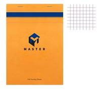 Bloc notes - A4 - 21x29,7 cm - Petits Carreaux - 100 feuilles - Master