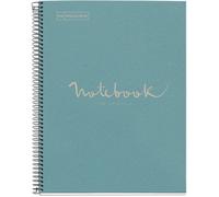 Miquelrius Carnet A4 Emotions 100% recyclé 80 feuilles quadrillé 5x5 mm 4 perforations Bleu