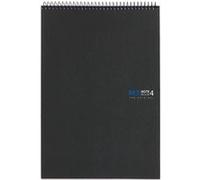 Bloc-notes - A4 - Petits carreaux - Spirales - 120 feuilles - Papier 70g - Noir - Miquelrius Noir