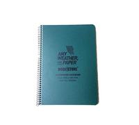 Bloc-notes A5 en spirale avec motif floral imperméable (100 pages/50 feuilles) - Modèle militaire - Vert