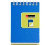 Bloc notes - A7 - 75x105mm - 80 pages blanches - Spirales - Bleu/Vert - Miquelrius
