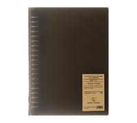 Bloc-notes académiques rechargeables avec 8 anneaux de couverture de classeur 60 feuilles de papier de recharge pour prise de notes quotidienne carnet de préparation aux examens