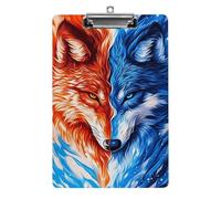 Bloc-notes acrylique A4 Fox and Wolf Fire Ice Split