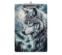 Bloc-notes acrylique A4 White Wolf Moon Misty