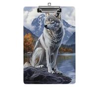 Bloc-notes acrylique A4 Wolf Mountain Lake