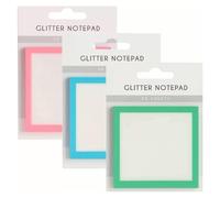 Bloc-notes adhésif auto-adhésif, libère les résidus, bloc-notes transparent pour l ' organisation de l ' école et du bureau, notes autocollantes à paillettes translucides