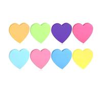 Bloc-notes adhésif fluorescent 240 feuilles bloc-notes en forme de coeur fournitures de bureau scolaire pour la journalisation quotidienne prenant des blocs-notes en forme de coeur bloc-notes de poche