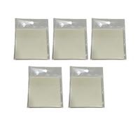 Bloc-notes adhésif transparent, 5 pièces, bloc-notes imperméable couleur macaron, bloc-notes adhésif pour employés de bureau