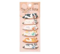 Bloc-notes adhésifs pour chat - Lot de notes adhésives décoratives avec un support adhésif puissant pour un repositionnement facile et un espace d'écriture libre, fournitures de bureau créatives pour