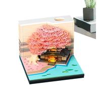 Bloc-notes adhésives 3D sculpture de bureau 2027 avec éclairage LED et | Calendrier interactif décoratif pour maison, école, dortoir, appartement, chambre à coucher, salon, bibliothèque