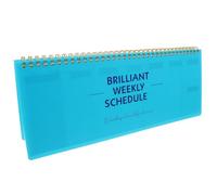Bloc-notes Agenda Hebdomadaire Vert en Fer et Papier pour Étudiants | Suivi des Tâches, Notes et Mémos, Usage Bureau et Étude à Domicile, Format Pratique