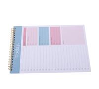 Bloc-notes Agenda Non Daté B5 à Spirale, Couverture Rigide Bleue | Papier Ligné, Reliure Métallique, Pages à Plat, pour Bureau et Comptes Rendus, Format B5