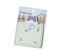 Bloc-notes amovible imprimé animal pour l'organisation de la maison et du bureau, feuilles d'écriture adhésives recyclables, bloc-notes animal