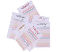 Bloc-notes arc-en-ciel, Bloc-notes non daté, Liste de lecture, Notes adhésives marque-pages, Carnet de bureau multicolore, Post it, Blocs-notes