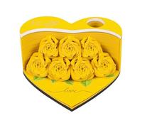 Bloc-notes artistique 3D rose marque-pages feuilles non adhésives papier notes de bureau accessoires de bureau papeterie mémo 3D bloc déchirable bureau fleur notes de Noël 3D notes 3D papier