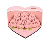 Bloc-notes artistique 3D rose marque-pages feuilles non collantes Papeterie Accessoires de bureau Notes de bureau Bloc-notes 3D 2026 Blocs de conception 3D, blocs de fleurs non Note N