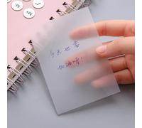 Bloc-Notes Autocollant Étanche En Pet, Étiquette Transparente Pour Journal Intime W8h6, Lot De 50 Feuilles