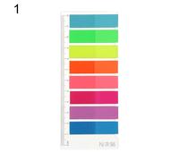 Bloc-Notes Autocollant Translucide Coloré, Étiquette Autocollante, Rectangulaire, Flèche, Papeterie, Drapeau, Marqueur De Page, Bande Autocollante, 80 Feuilles