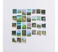 Bloc-Notes Autocollants, 30 Pièces/Lot, Papier De Décoration De Fond Rétro, Morceaux De Papier, Pour Journal Intime, Cartes De Scrapbooking