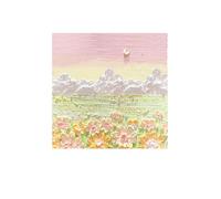 Bloc-Notes Autocollants, Étiquette Autocollante, Peinture À L'huile, Paysage Ins, Mignon Kawaii, Papeterie Fournitures Scolaires Et De Bureau, 4 Pièces