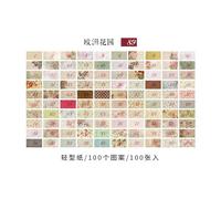 Bloc-Notes Autocollants Vintage, 100 Pièces/Lot, Bloc-Notes, Papier Album Numérique, Journal Poubelle, Scrapbooking, Papeterie Scolaire Et De Bureau