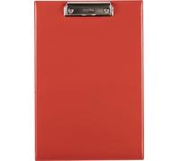 Bloc-notes avec clip A4, 10 feuilles, rouge