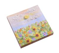 Bloc-Notes Avec Peinture À L'huile, Bloc-Notes Adhésif Portable Pour Filles D'université