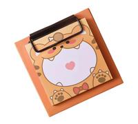 Bloc-notes avec porte-bloc de 7,6 x 7,6 cm - 30 feuilles - Petits blocs-notes pour écrire, journal, bureau, fournitures d'écriture