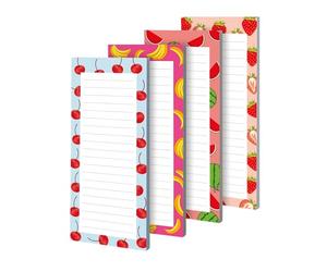 Bloc-notes, Bord Déchiré Propre, 21,5 X 9 Cm, Bloc-notes Avec Des Motifs De Fruits Réalistes, Bloc-note À Dos Magnétique, Facile À Utiliser, Pour Le Bureau À Domicile, L'école, La Salle De Classe, Le