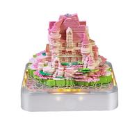 Bloc-notes calendrier 2026 avec lumière - Décoration de bureau créative à faire soi-même - En forme de château - Sculpture sur papier 3D (castal shape, 1pcs)