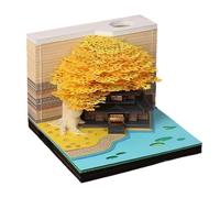 Bloc-notes calendrier 2026 - Planificateur de bureau pour pendaison de crémaillère, bureau à domicile - Design spécial - Art créatif sculpté parfait pour le Nouvel An, un anniversaire, des notes