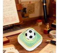 Bloc-Notes Calendrier 3D 2026 | Bloc-notes LED Football avec Sculpture - Bloc-notes Mémo 3D Notes Autocollantes Artistiques | Pour Décoration de Bureau Cadeau de Noël Pendaison de Crémaillère