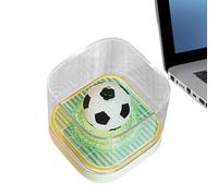 Bloc-notes calendrier 3D 2026 - En forme de football - À déchirer - Calendrier 3D - Pour enregistrement, planificateur, suivi des habitudes, marque-page
