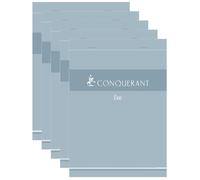 Bloc-notes - CONQUERANT - A5 - Lot de 5 - 100 feuilles - Quadrillé