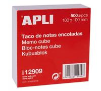Bloc-Notes Cube 100 X 100 Mm 500 Feuilles Blanc - Apli