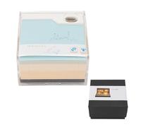 Bloc-notes d'art 3D, ornement décoratif, Notes de bâton 3D exquises avec porte-stylo léger pour papier d'étude de bureau, plastique 4.5cm 8cm 8cm 322g