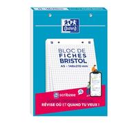 Oxford Bloc-notes Bristol 2.0 – 30 fiches A5 quadrillées