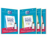 Bloc-notes de 30 fiches A5 quadrillées Oxford Bristol 2.0 Modèle aléatoire