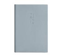 Bloc-notes de bureau en cuir PU épais avec inscription « All the Way Forward » [Bleu ciel]