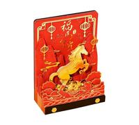 Bloc-notes de calendrier 3D magique 2026 avec pages déchirables révélant un modèle d ' art en papier, décors parfaits pour cadeaux de vacances du Nouvel An, calendrier détachable