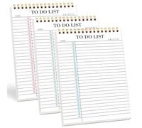 Bloc-Notes De Check-List Pour,3 Carnets A5 Planificateur Sans Date - Planificateur De Gestion Des Tâches,Pour Étudiants Bureau Chefs De Projet Freelances Écrivains Consultants Salle De