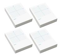 Bloc-notes de Coordonnées Xy pour Exercices de Maths sur Papier Quadrillé | Espace Ample pour Calculs et Notes, Tracé Précis des Axes, Recto Verso Blanc et Quadrillé