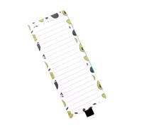 Bloc-notes de cuisine pour réfrigérateur, bloc-notes imprimé de fruits, bloc-notes magnétique, rappel sur le réfrigérateur pour liste d ' épicerie, listes de courses, pages amovibles
