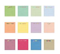 Bloc-notes de forme 360 feuilles de couleurs assorties adhésives pour planificateur, journal, réfrigérateur, fournitures scolaires, carnet gluant pour l'école