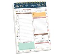 Bloc-notes de listes de choses à faire, carnet de notes non daté, 52 feuilles détachables, bloc-notes avec liste de contrôle horaire pour le travail, le bureau, les fournitures scolaires