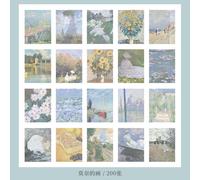 Bloc-Notes De Peinture Célèbre Dans Le Monde Entier, 200 Feuilles, Mignon, Signet Créatif, Matériel Pour Journal, Collage, Fournitures De Papeterie D'étude, Non Collant