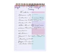 Bloc-notes de planification quotidienne | 52 feuilles de listes de notes - Bloc-notes pour choses à faire - Bloc-notes portable, liste de contrôle pour planification, vacances