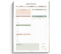 Bloc-notes de planification quotidienne pour adultes neurodivergents atteints de TDAH - Bloc-notes de planification quotidienne et gestion des tâches pour rester organisé et concentré (Vert, A4)