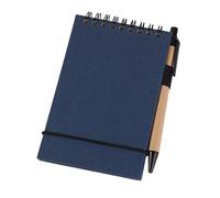 Bloc-notes de poche 50 feuilles avec fermeture élastique non lignée - Petit bloc-notes à double spirale pour croquis, prise de notes, carnet d'étudiant portable